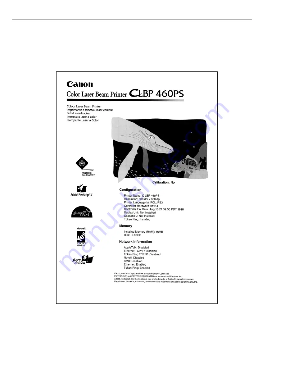 Canon CLBP-460PS Service Manual Download Page 262