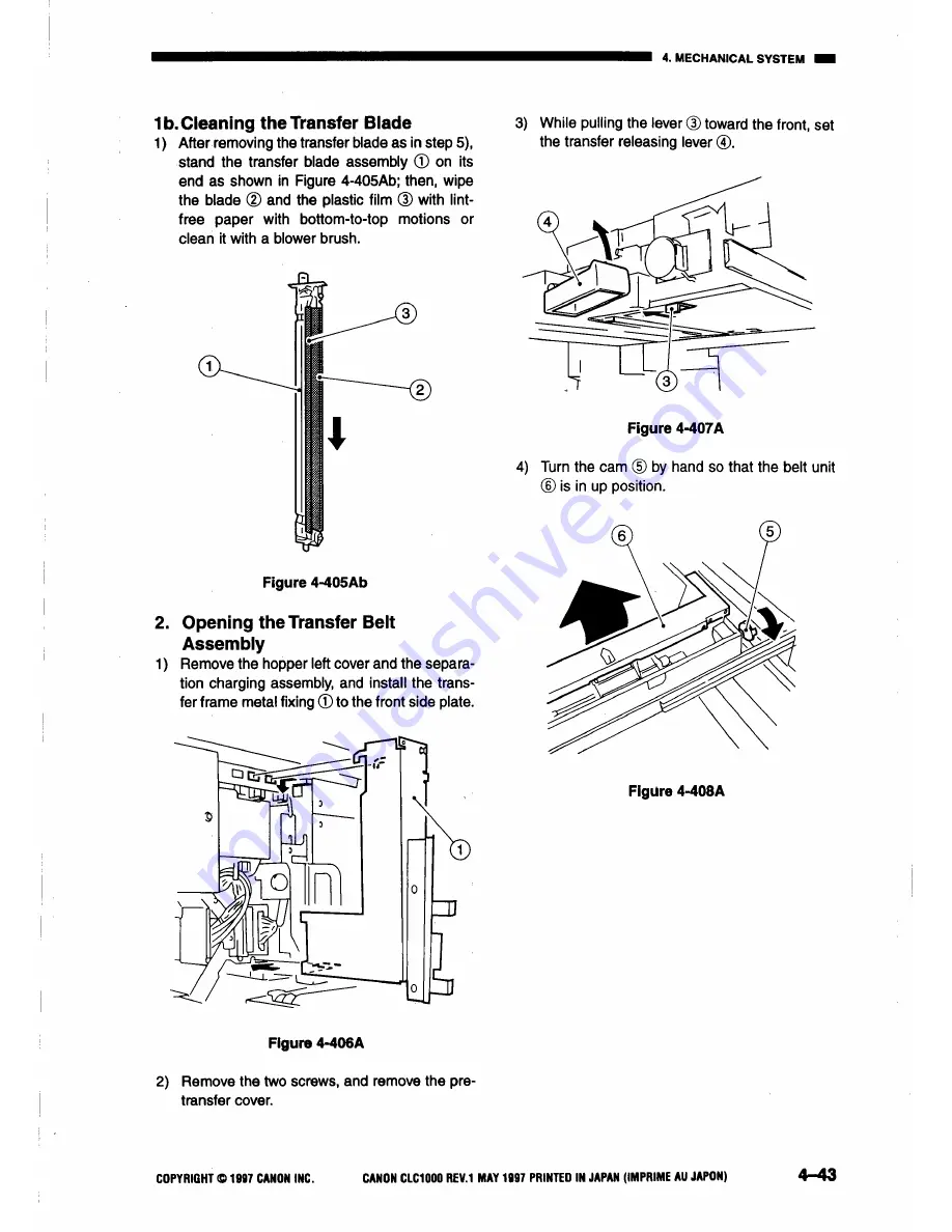 Canon CLC1000 Service Manual Download Page 421