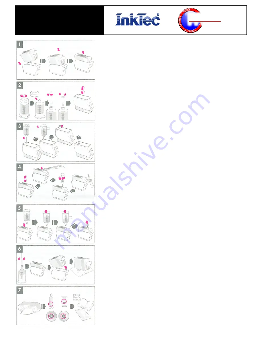 Canon CLI-521BK Refilling Instructions Download Page 1