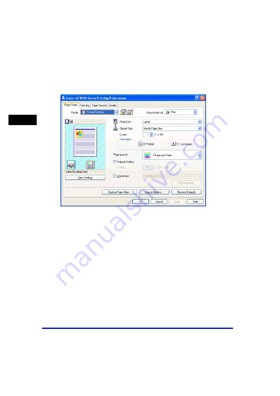 Canon Color imageCLASS MF8170c Software Manual Download Page 73