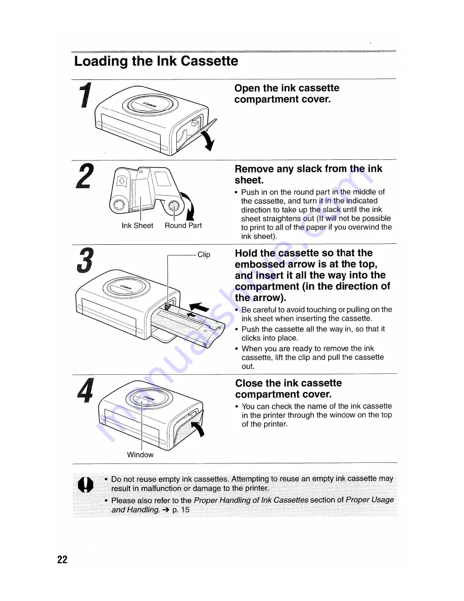 Canon CP-200 User Manual Download Page 23