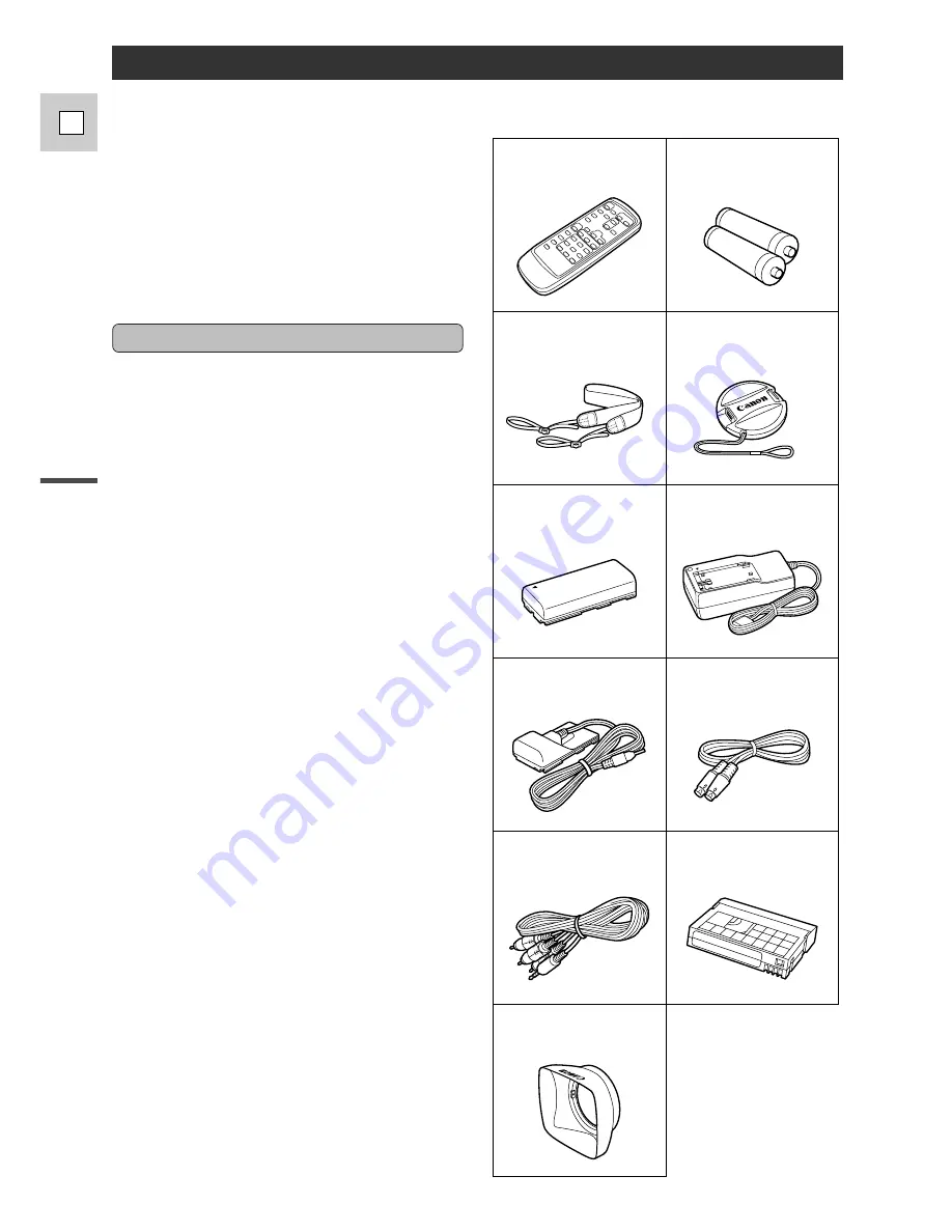 Canon D17-3712-251 - GL1 Camcorder - 270 KP Instruction Manual Download Page 6