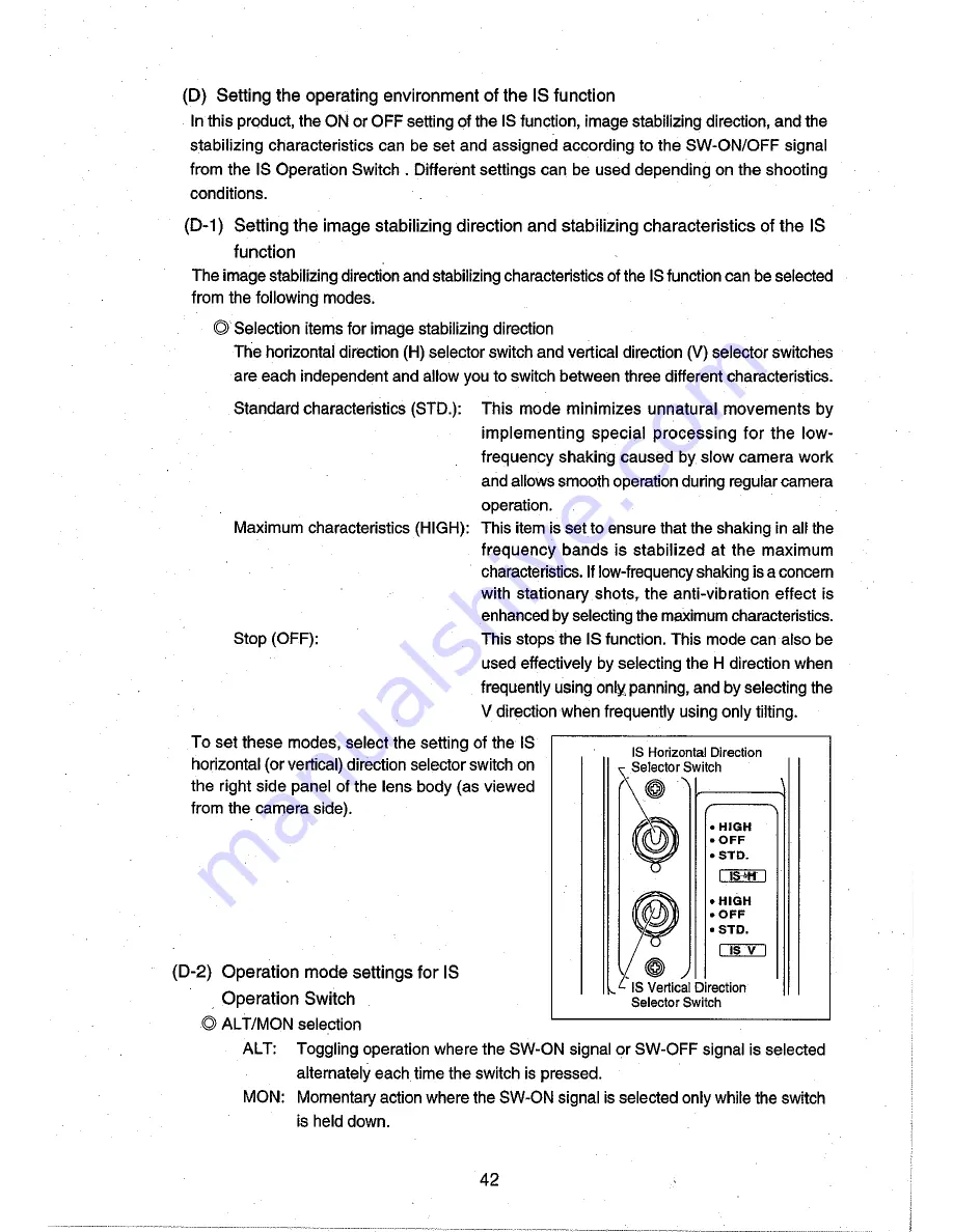 Canon digi super 100 XS Operation Manual Download Page 42