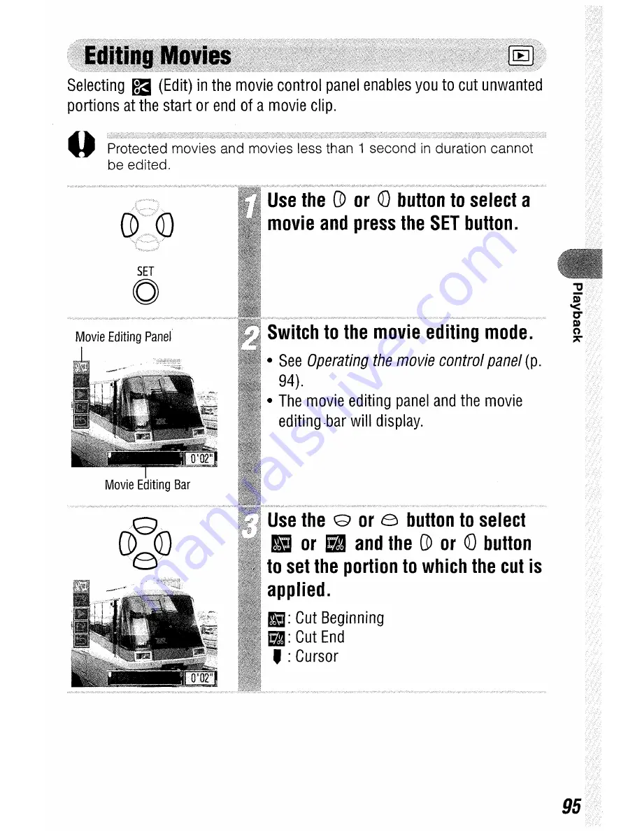 Canon Digital ELPH 300 Quick Start Manual Download Page 103