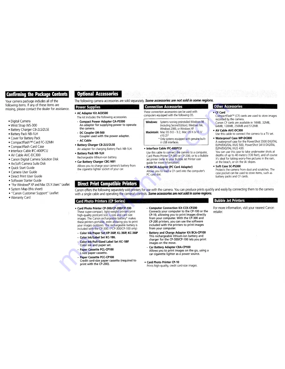 Canon Digital ELPH 300 Quick Start Manual Download Page 359