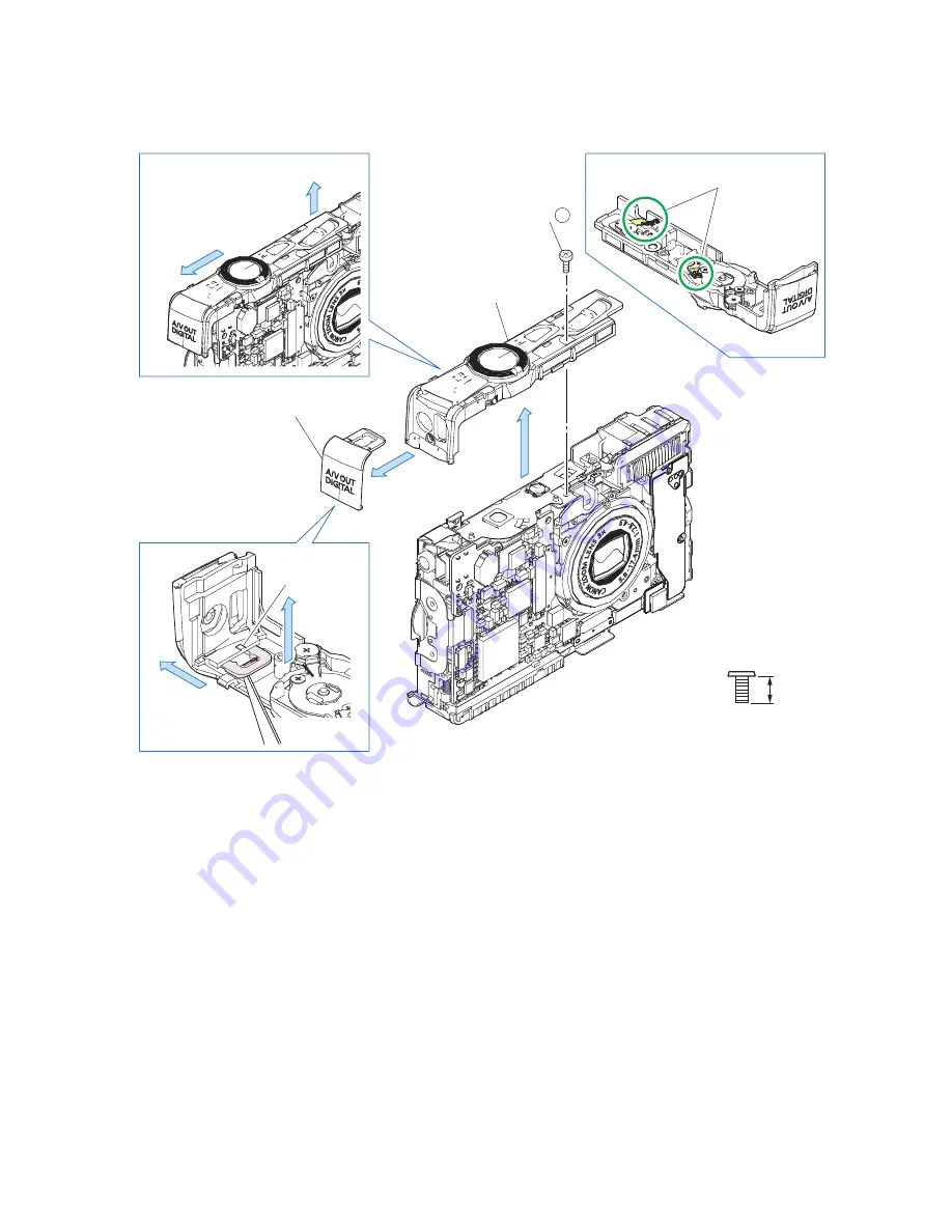 Canon Digital ELPH Service Manual Download Page 63