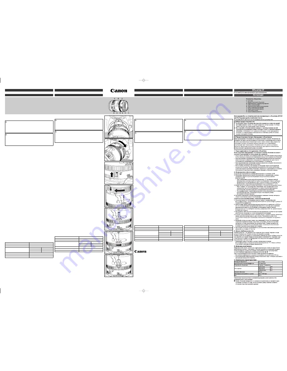 Canon EF135 mm Instructions Download Page 2