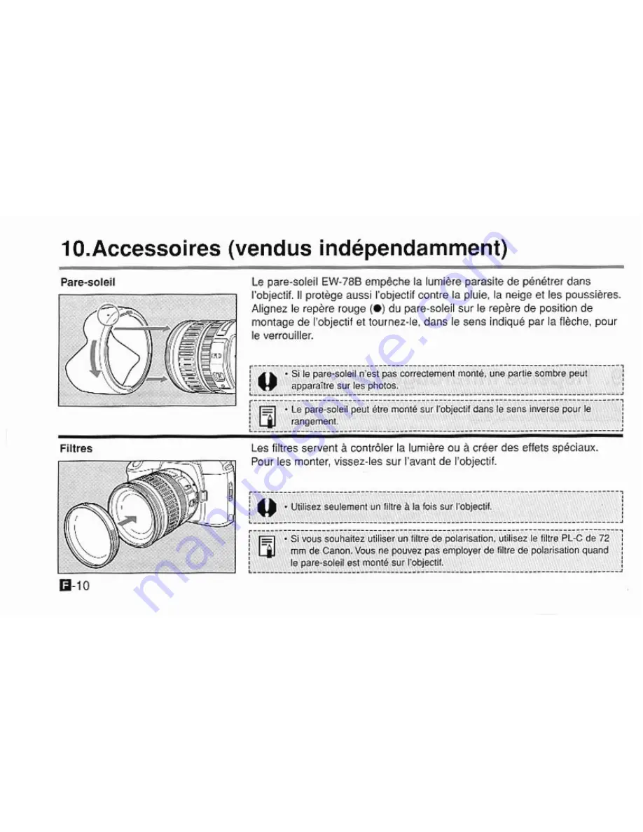 Canon EF28-135mm f/3.5-5.6 IS USM User Manual Download Page 36