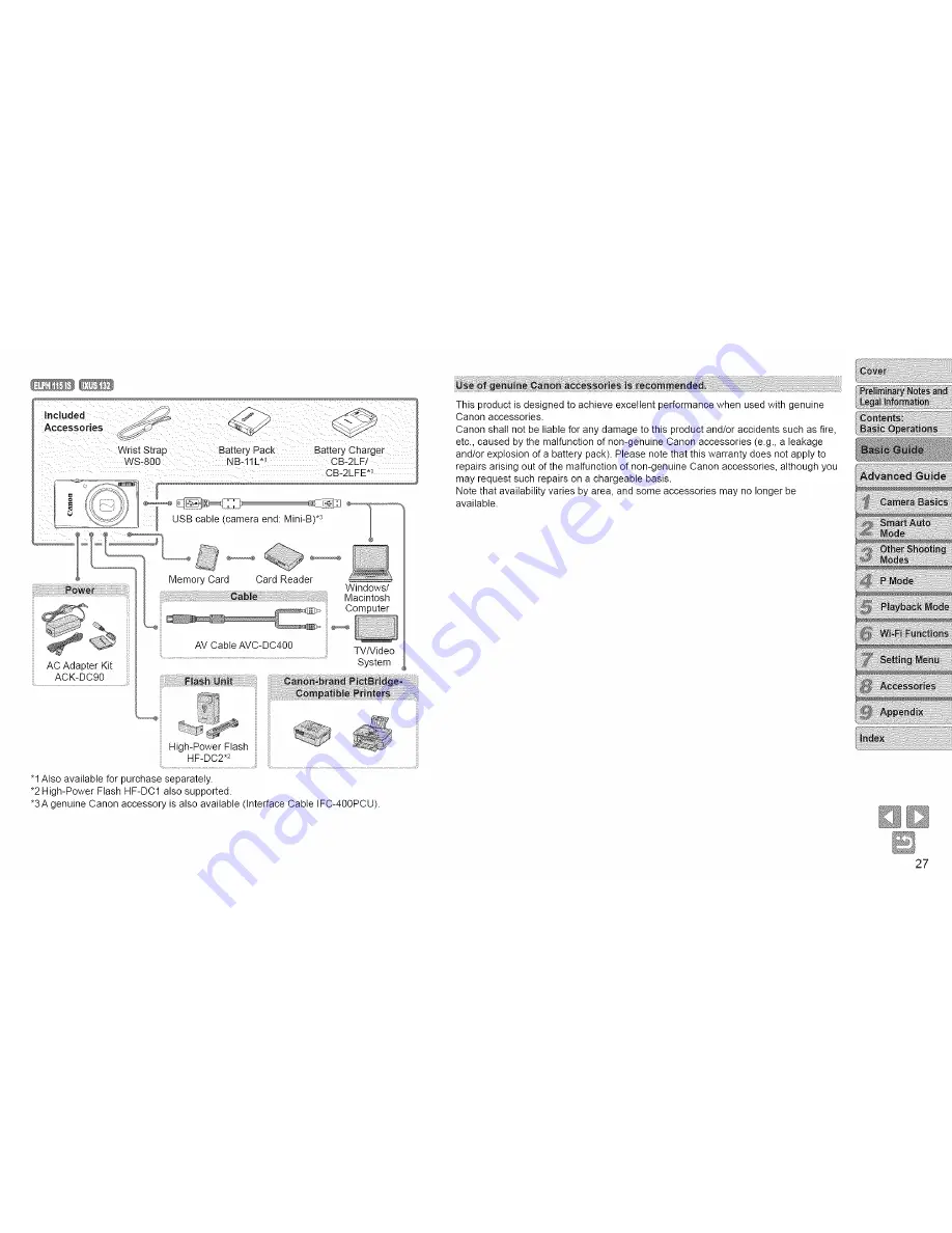 Canon ELPH115IS IXUS 132 User Manual Download Page 27