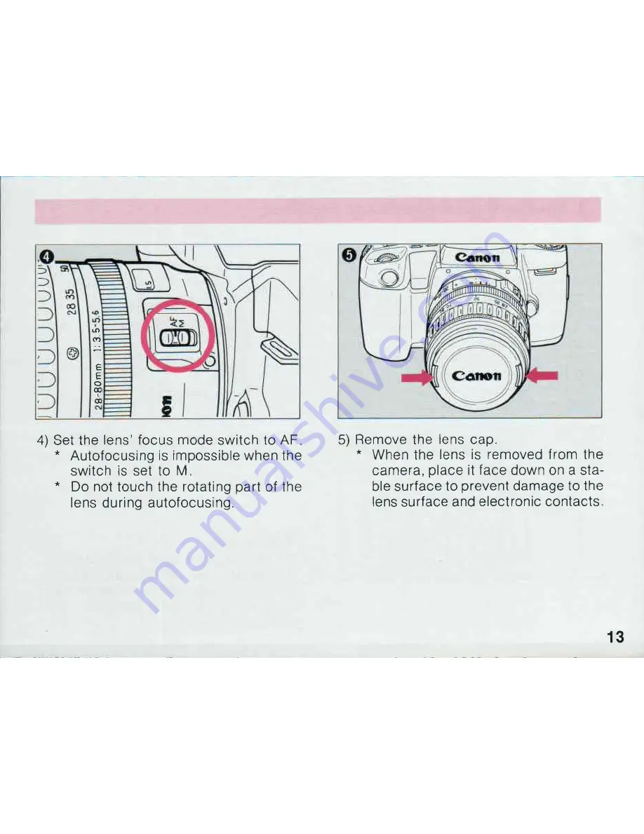 Canon EOS 100 Instructions Manual Download Page 15