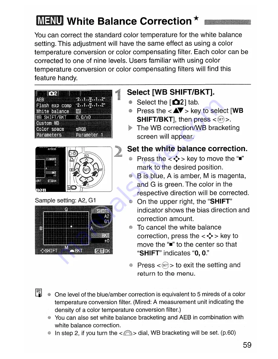 Canon EOS 350D Instruction Manual Download Page 59