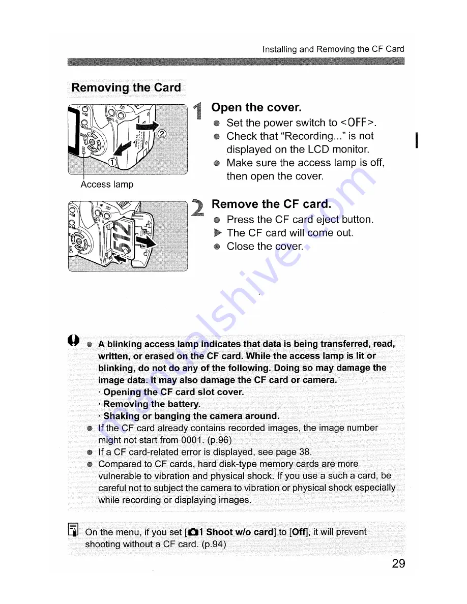 Canon EOS 400D Digital Instruction Manual Download Page 29