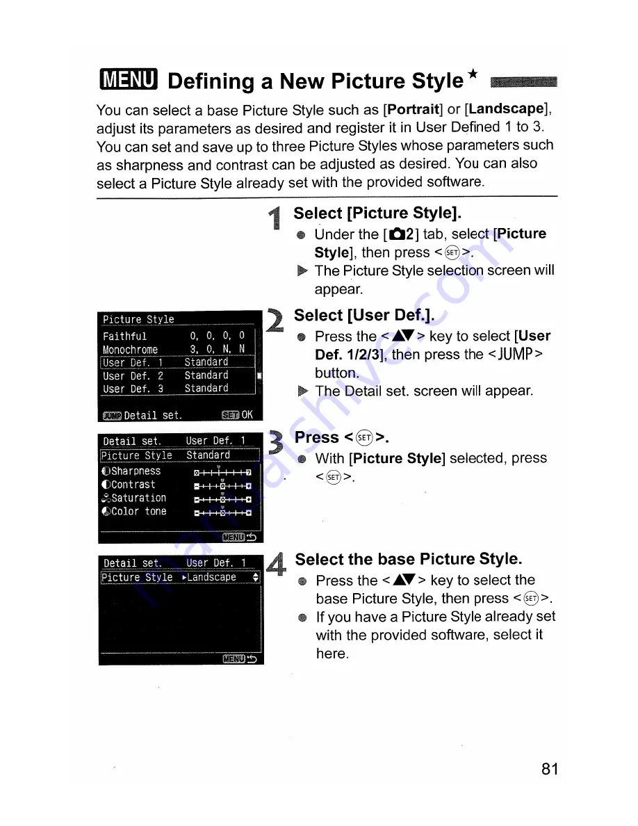 Canon EOS 400D Digital Instruction Manual Download Page 81