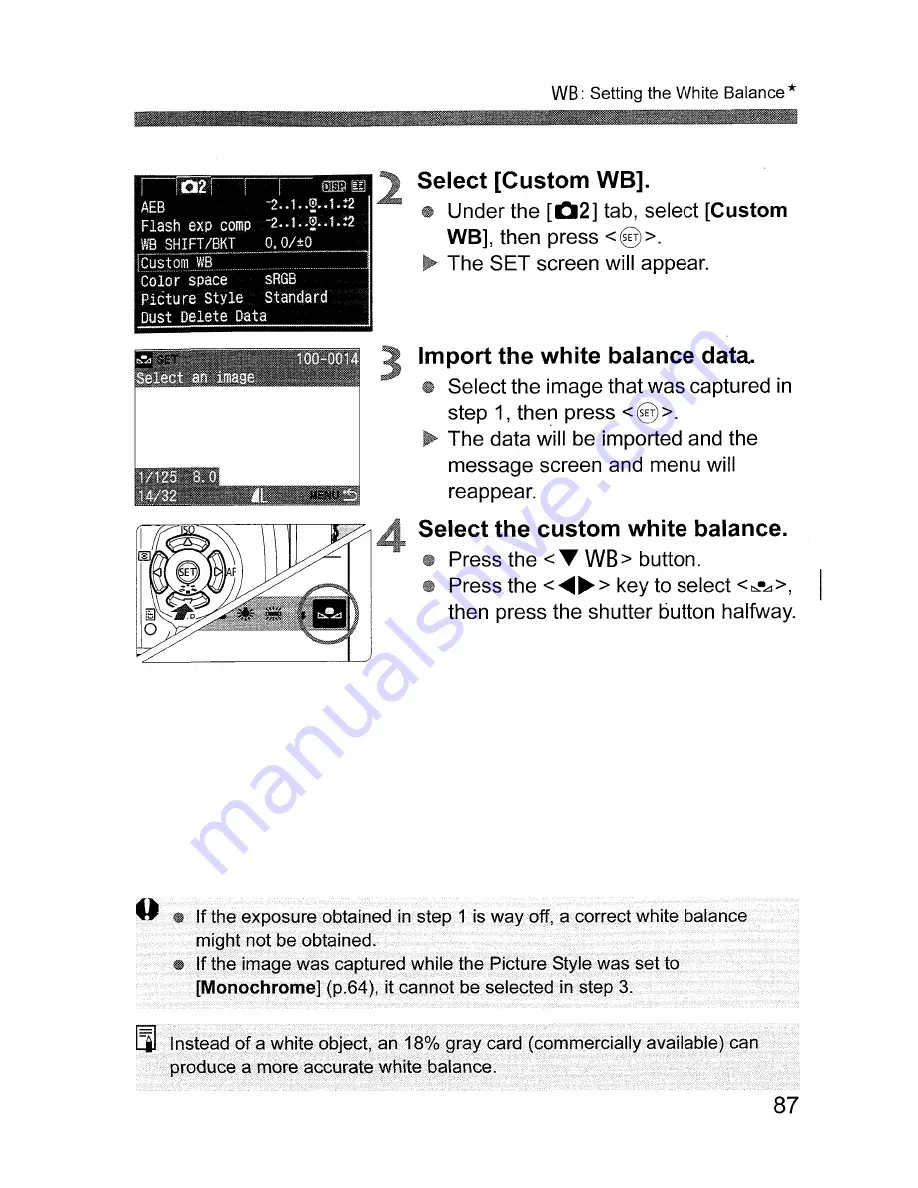 Canon EOS 400D Digital Instruction Manual Download Page 87