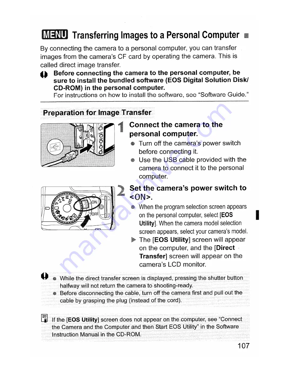 Canon EOS 400D Digital Instruction Manual Download Page 107