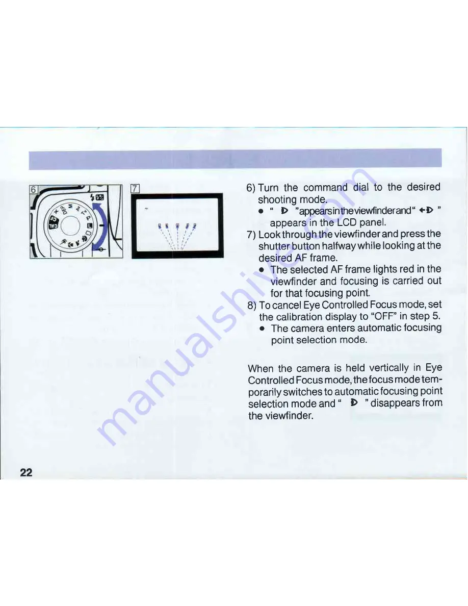 Canon EOS 5 Instructions Manual Download Page 22