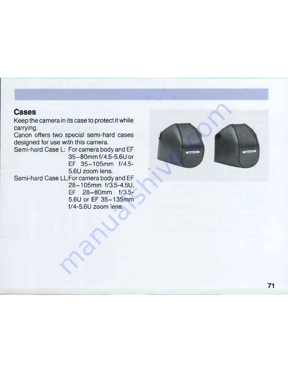 Canon EOS 5 Instructions Manual Download Page 71