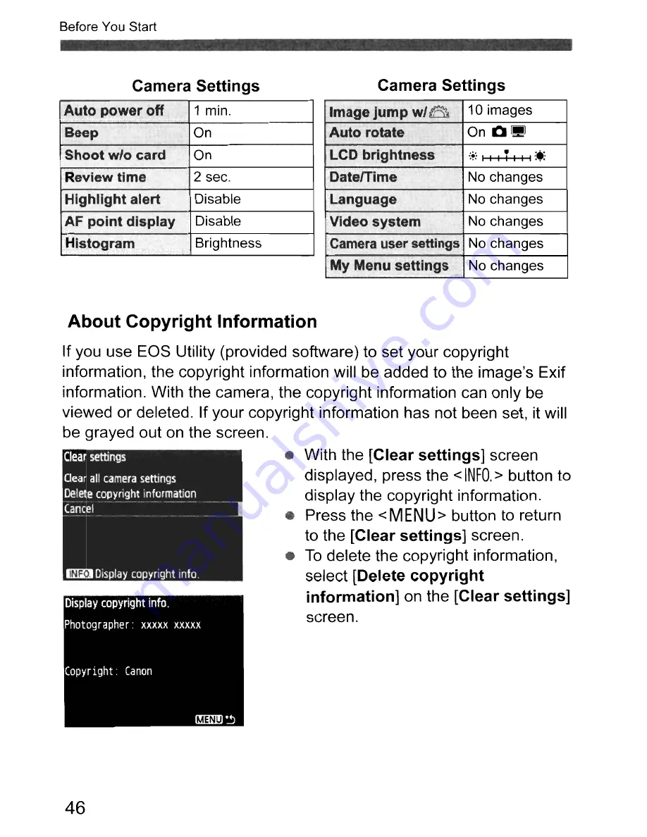 Canon EOS 50D Instruction Manual Download Page 46