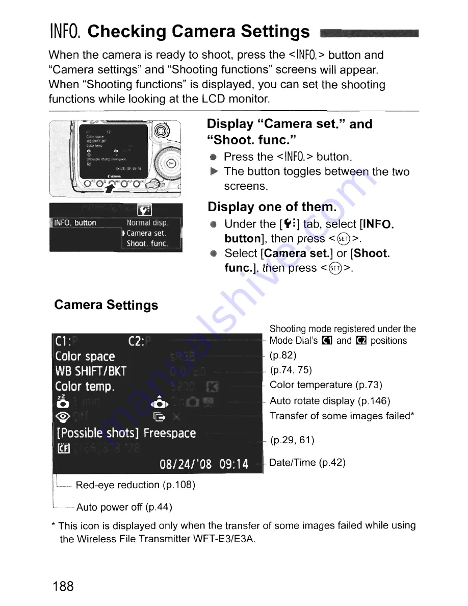 Canon EOS 50D Скачать руководство пользователя страница 188