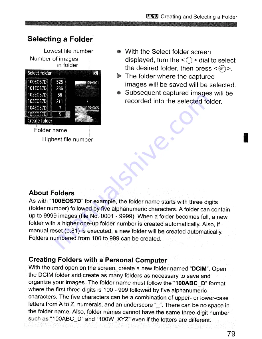 Canon EOS 70 Скачать руководство пользователя страница 79