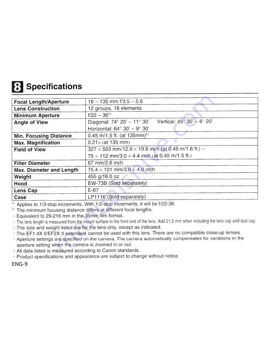 Canon EOS 70 Instruction Manual Download Page 299