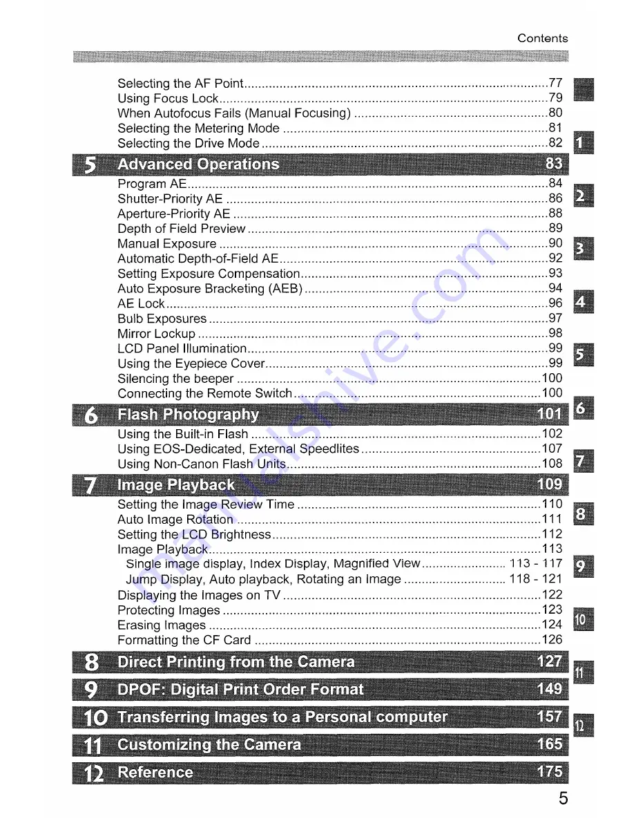 Canon EOS EOS 30D Instruction Manual Download Page 5