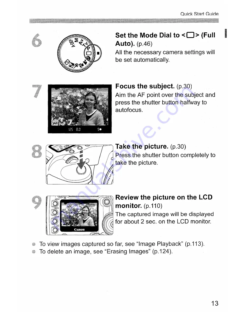 Canon EOS EOS 30D Instruction Manual Download Page 13