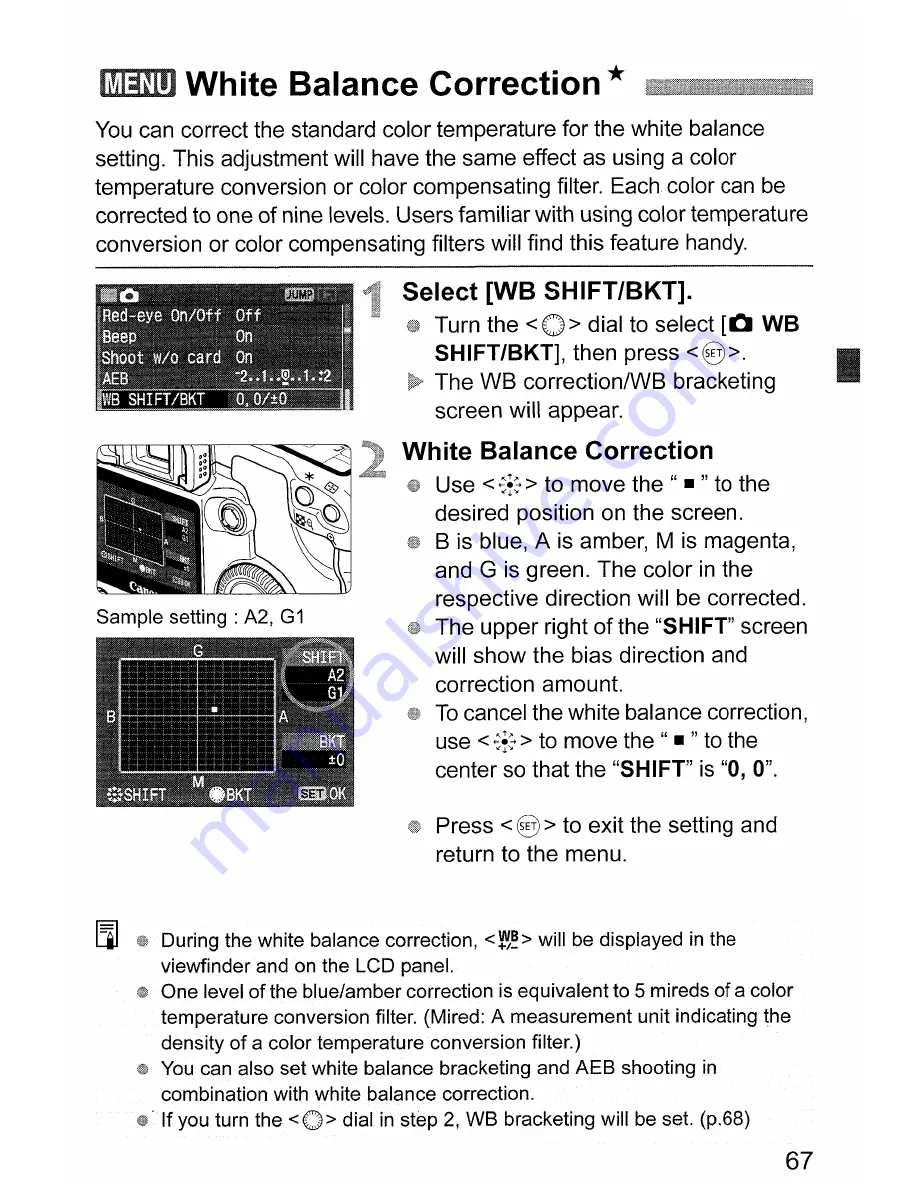 Canon EOS EOS 30D Instruction Manual Download Page 67