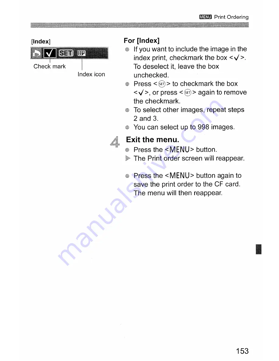 Canon EOS EOS 30D Instruction Manual Download Page 153