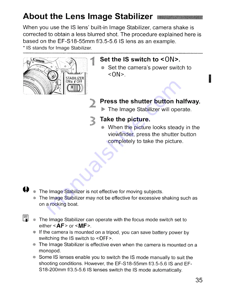 Canon EOS REBEL T1 i/EOS 500D Скачать руководство пользователя страница 35