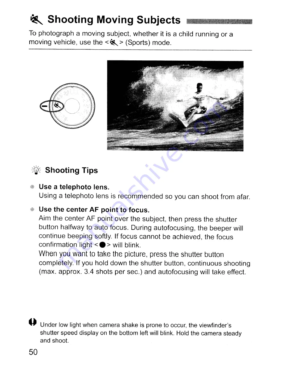 Canon EOS REBEL T1 i/EOS 500D Instruction Manual Download Page 50