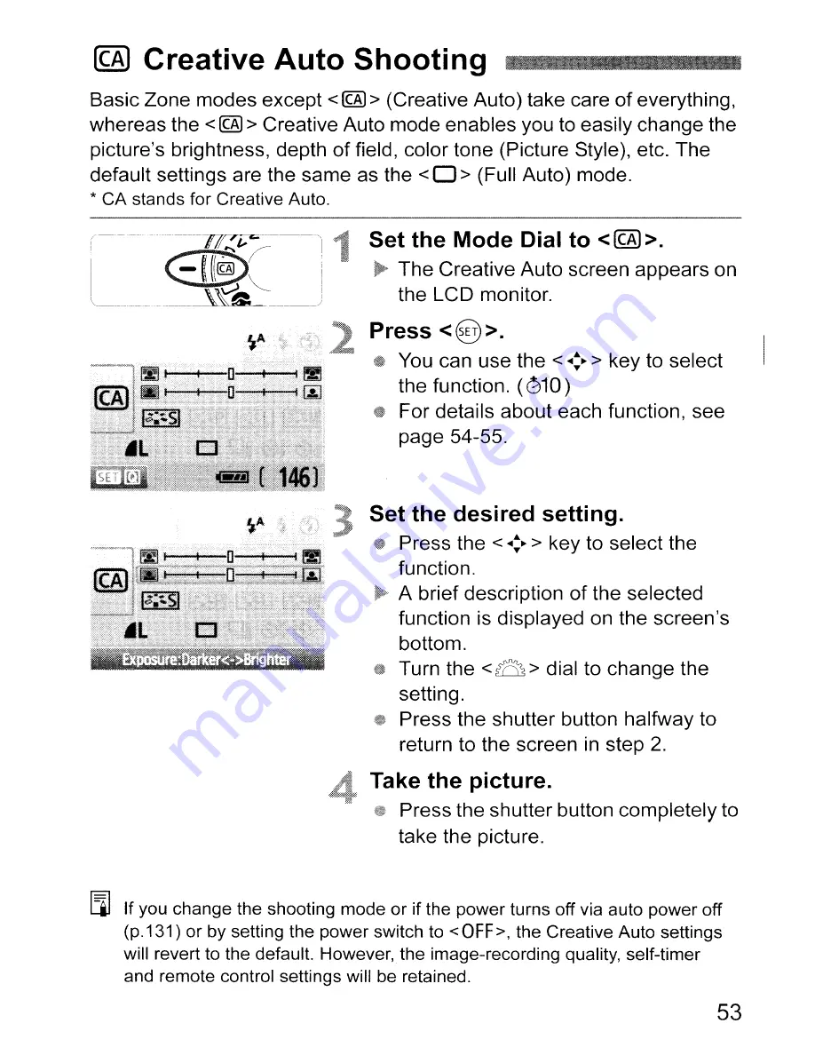 Canon EOS REBEL T1 i/EOS 500D Instruction Manual Download Page 53