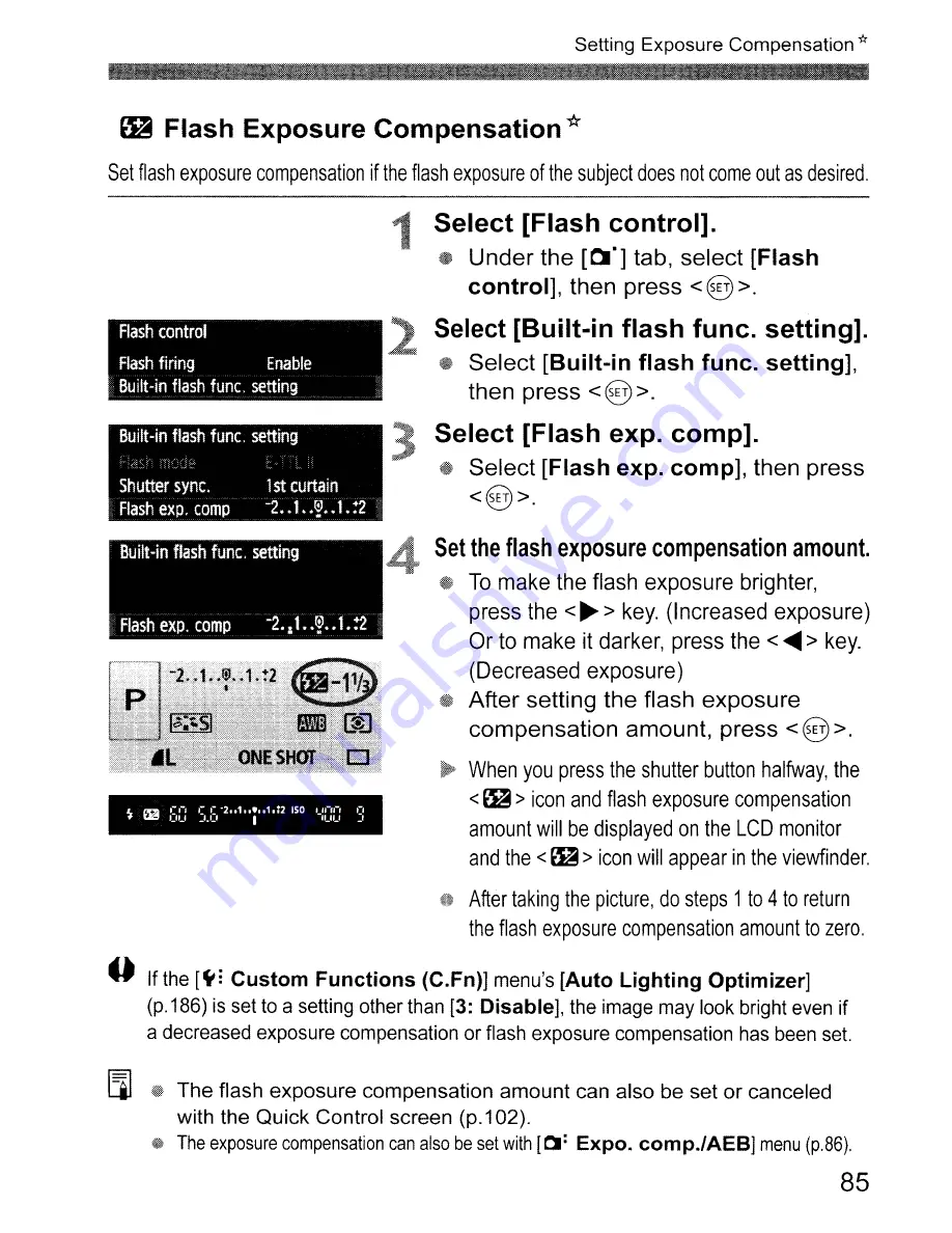 Canon EOS REBEL T1 i/EOS 500D Скачать руководство пользователя страница 85