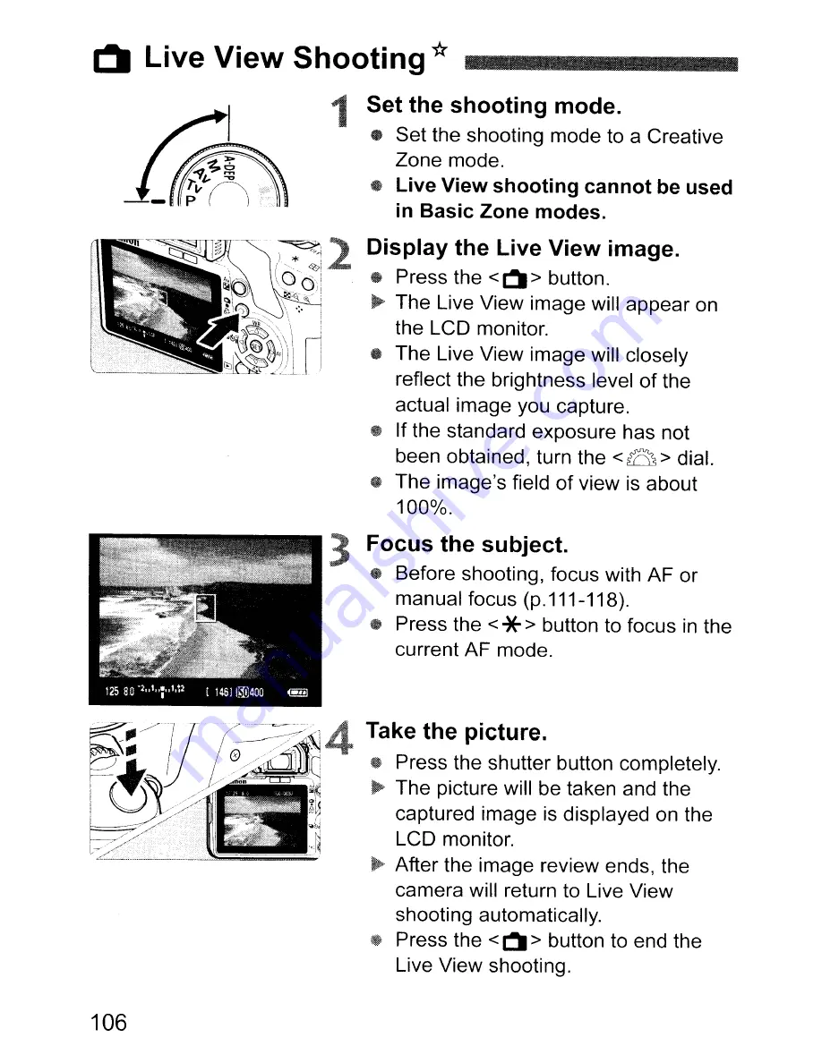 Canon EOS REBEL T1 i/EOS 500D Instruction Manual Download Page 106