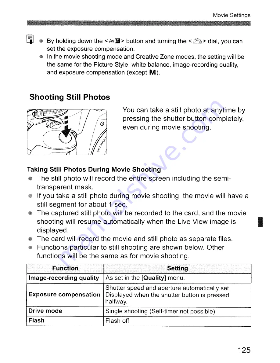 Canon EOS REBEL T1 i/EOS 500D Instruction Manual Download Page 125