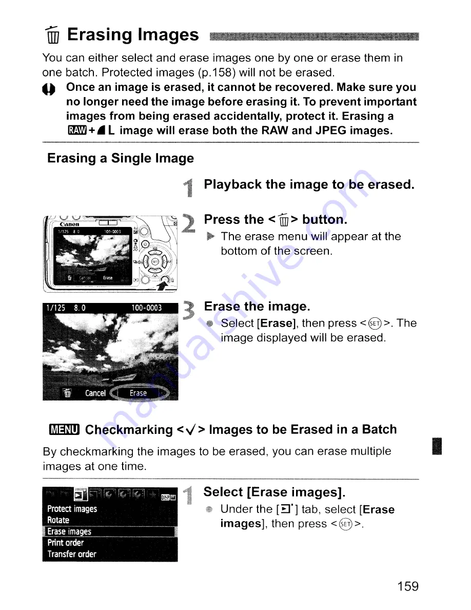 Canon EOS REBEL T1 i/EOS 500D Скачать руководство пользователя страница 159