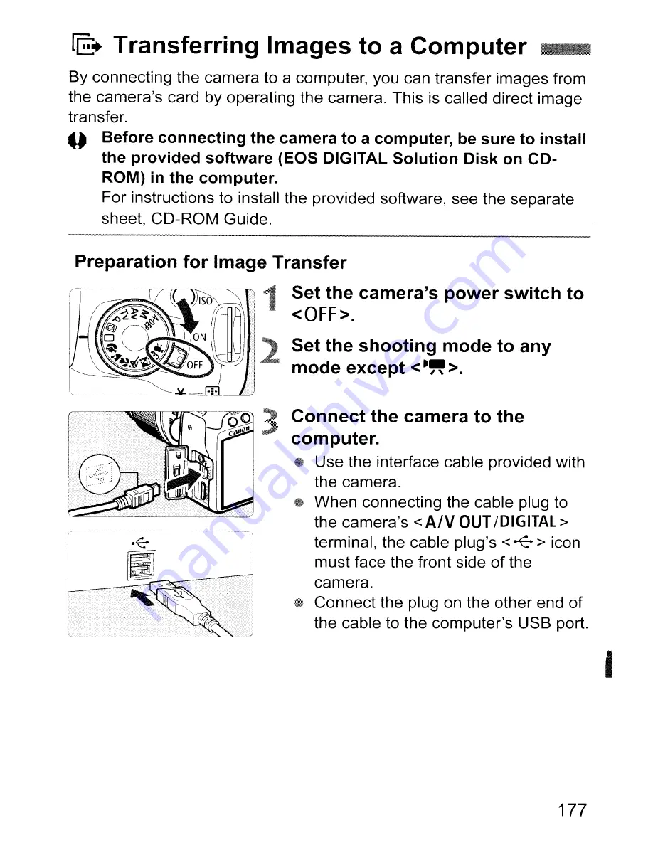 Canon EOS REBEL T1 i/EOS 500D Instruction Manual Download Page 177