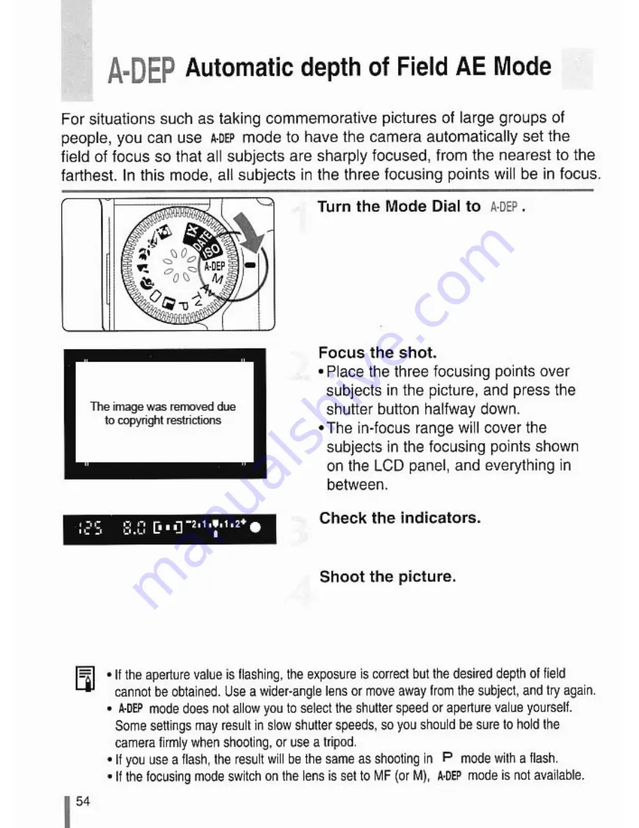 Canon EOSIX Lite Instruction Manual Download Page 54