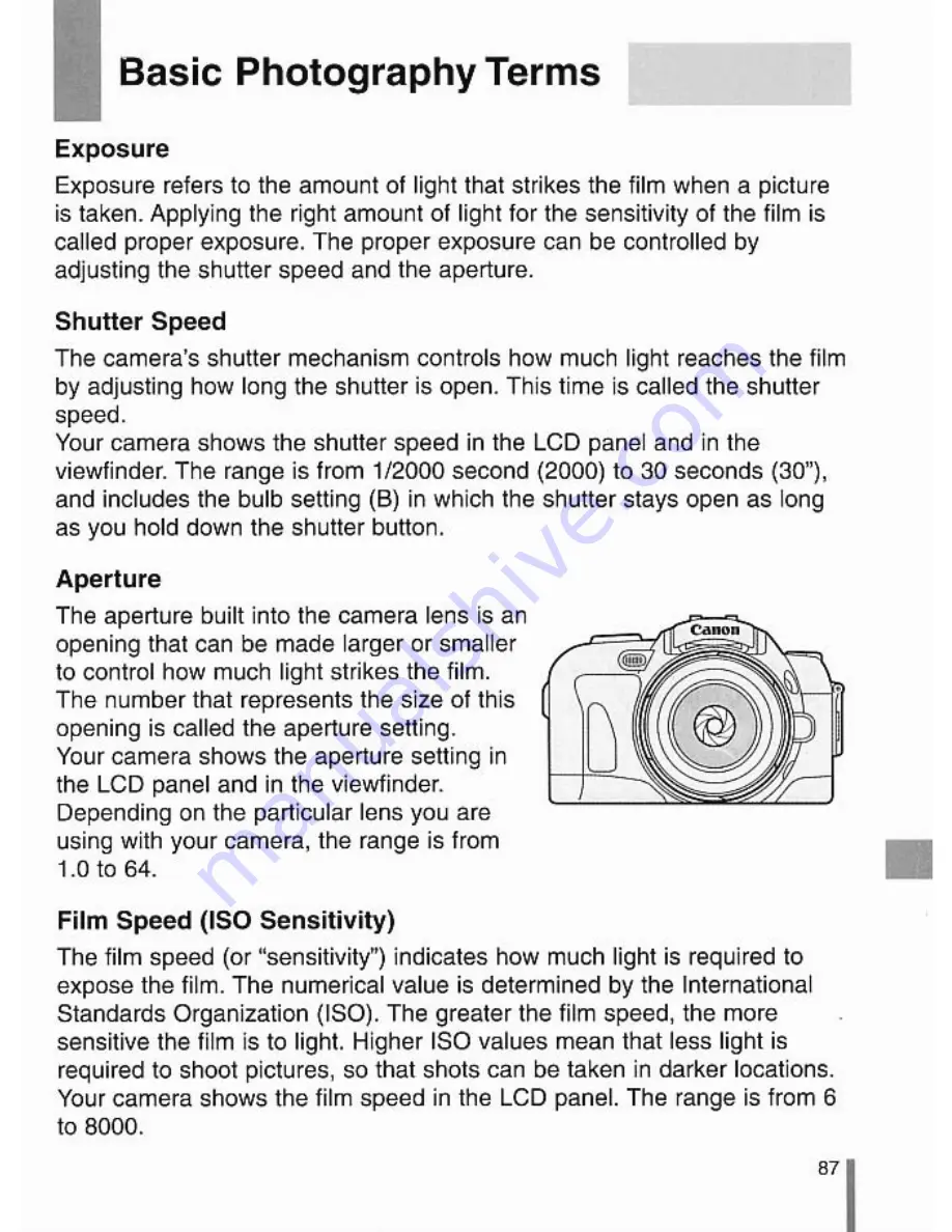 Canon EOSIX Lite Instruction Manual Download Page 87