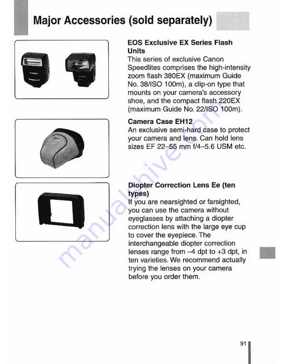 Canon EOSIX Lite Instruction Manual Download Page 91