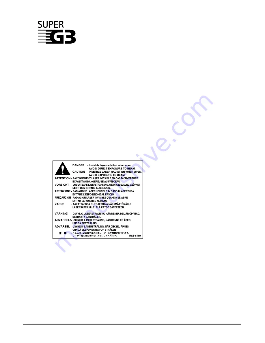 Canon FAX L290 User Manual Download Page 3