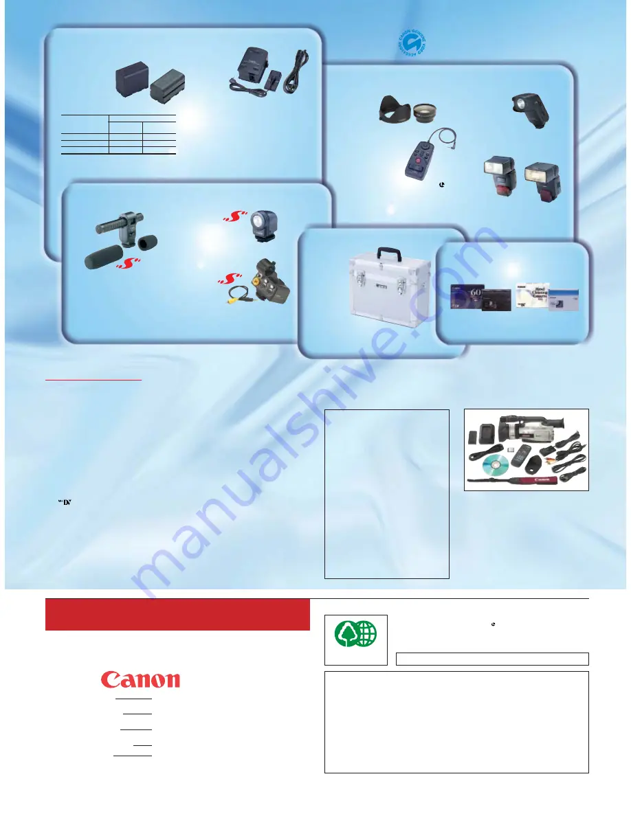 Canon GL-2 Brochure & Specs Download Page 10