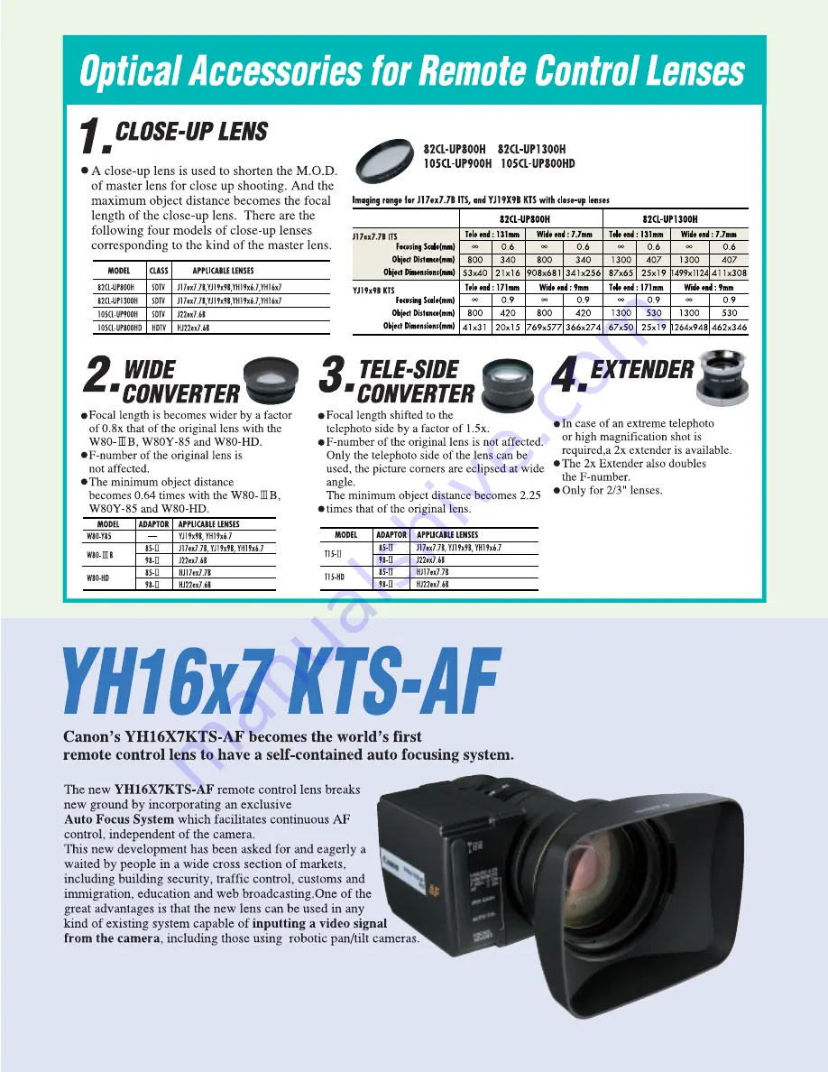 Canon HJ22ex 7.6B ITS Brochure & Specs Download Page 6