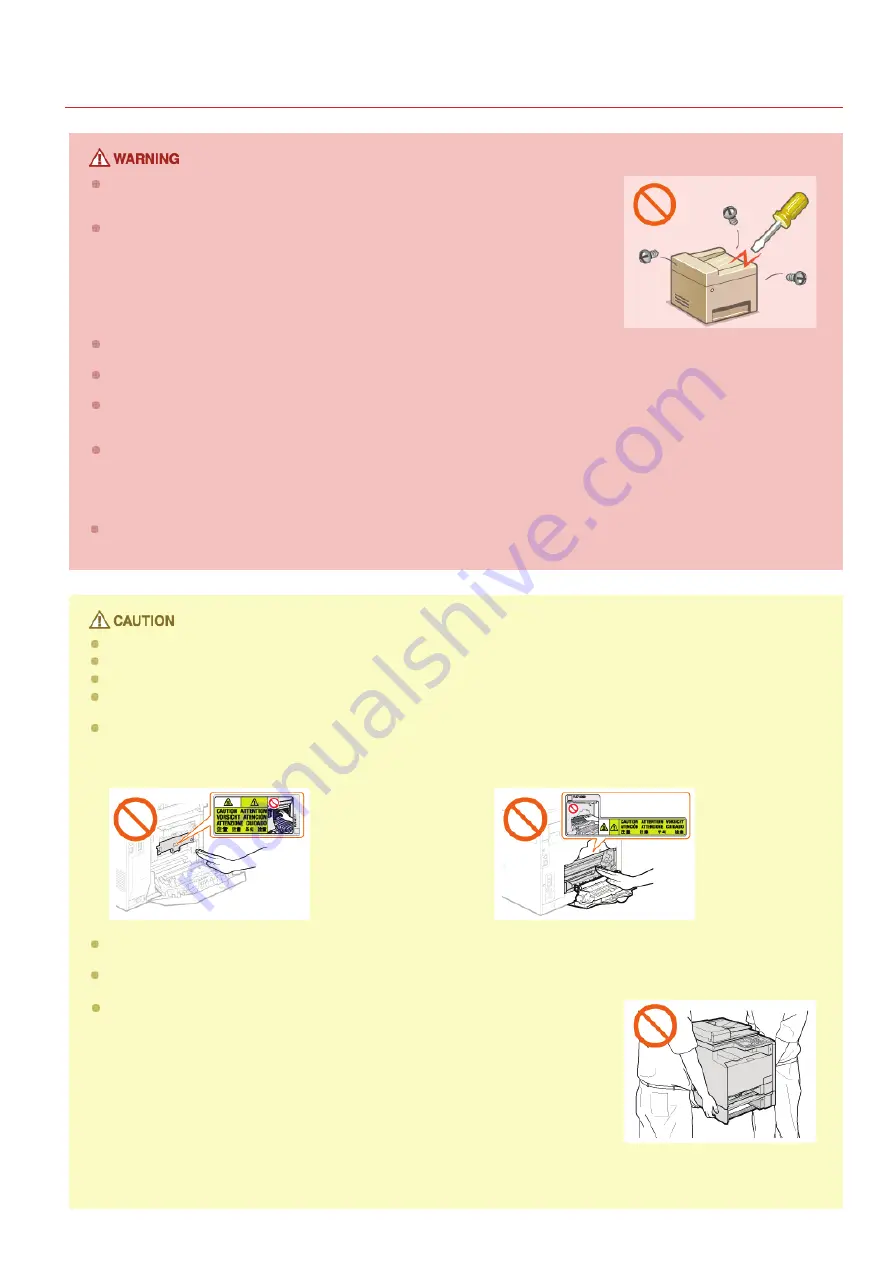 Canon i-SENSYS MF623Cn Important Safety Instructions And Installation Manual Download Page 13