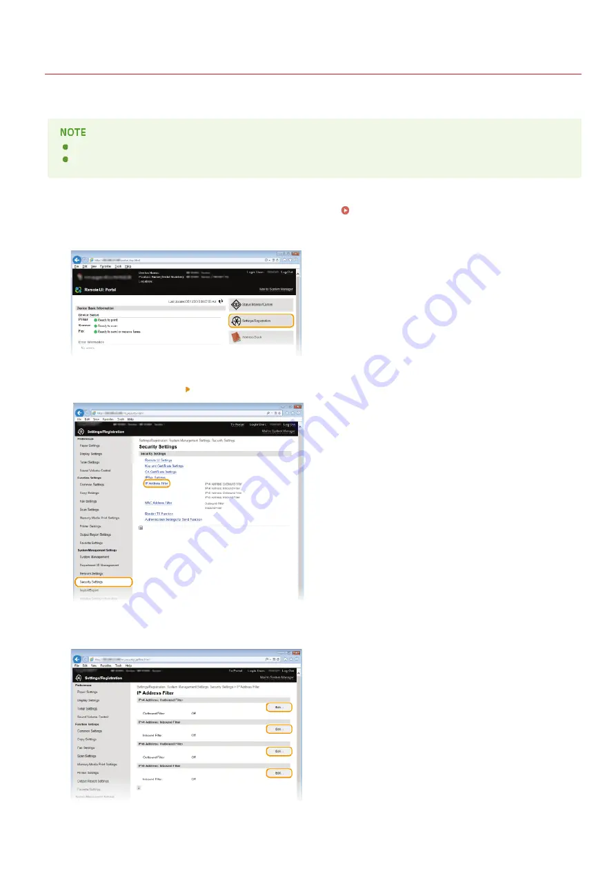 Canon i-SENSYS MF623Cn Important Safety Instructions And Installation Manual Download Page 430