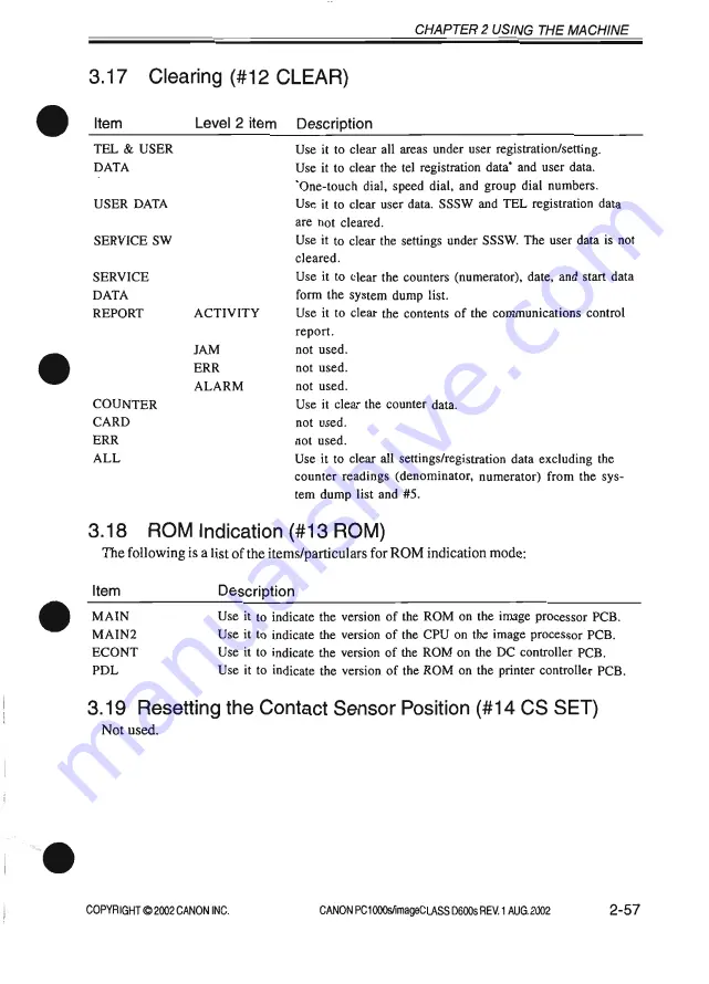 Canon imageCLASS D600s Service Manual Download Page 103