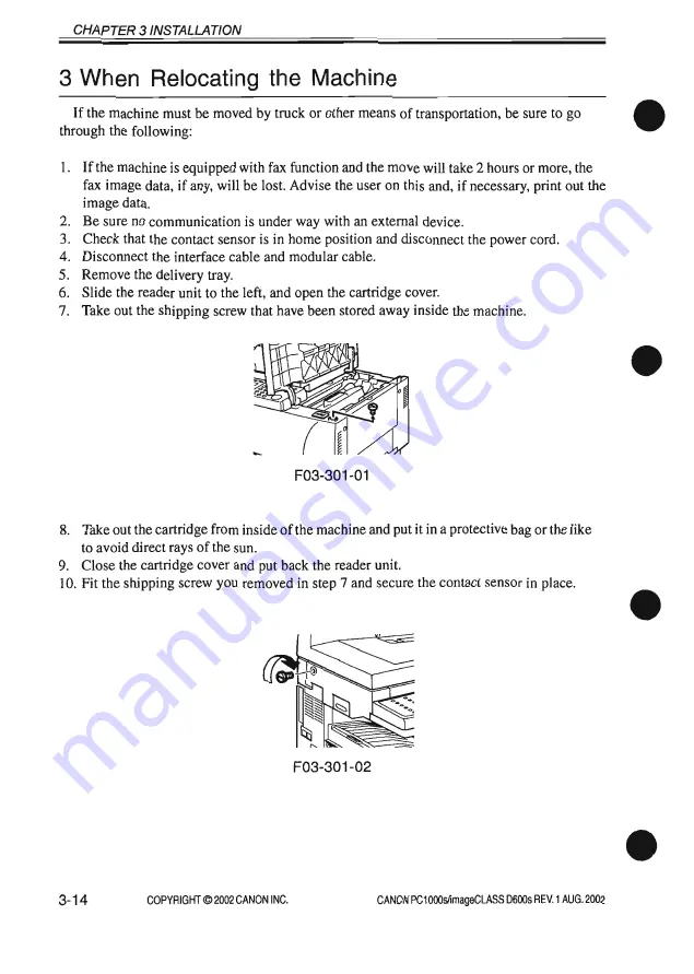 Canon imageCLASS D600s Service Manual Download Page 150