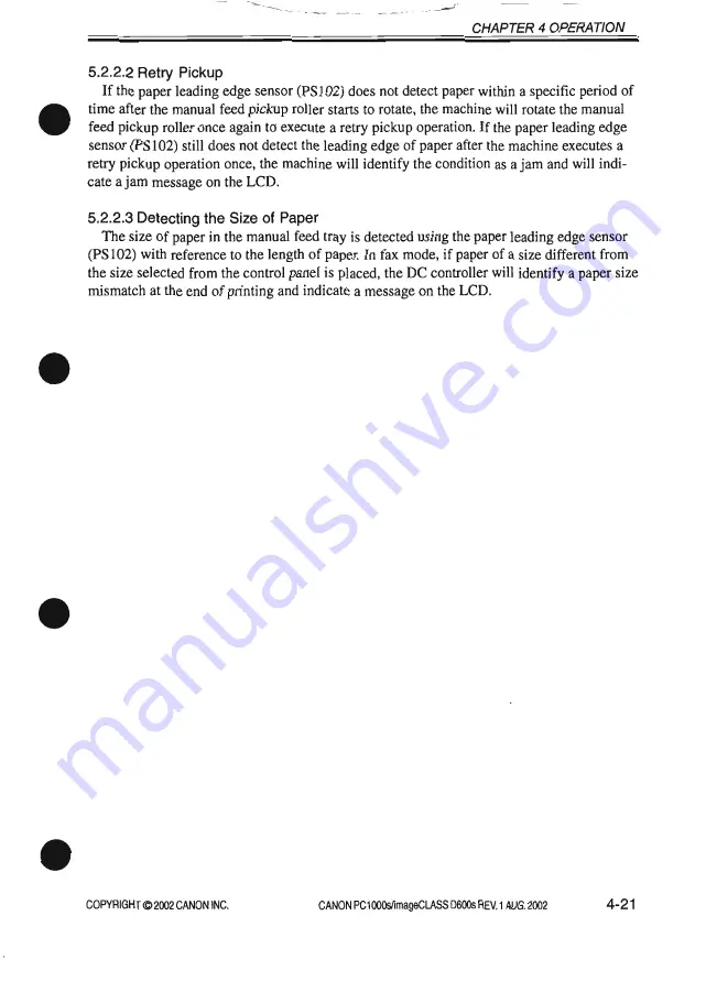 Canon imageCLASS D600s Service Manual Download Page 175