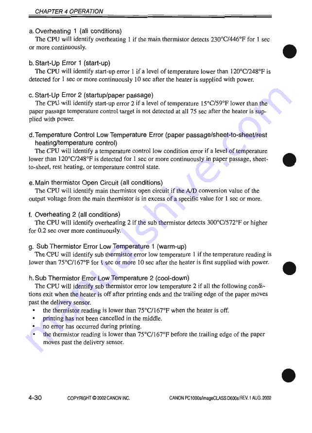 Canon imageCLASS D600s Service Manual Download Page 184