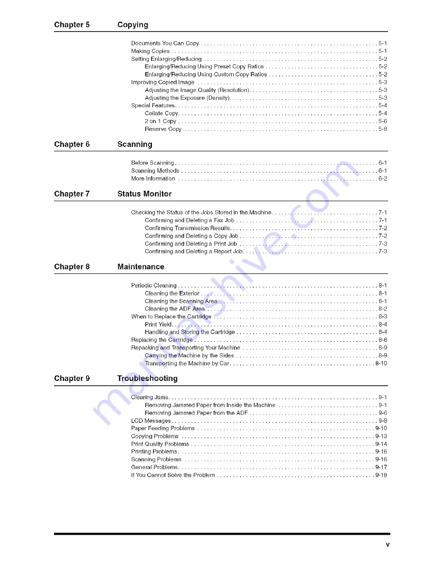 Canon imageCLASS MF5770 Product Manual Download Page 6